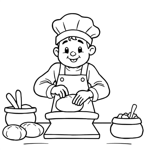 desenho para Colorir Dia do Trabalho Educação Infantil