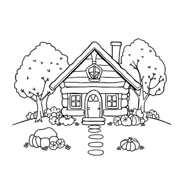 desenhos de outono para colorir para imprimir e colorir - imagem 5