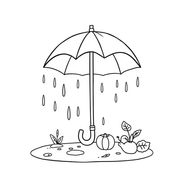 desenhos de outono para colorir para imprimir e colorir - imagem 9